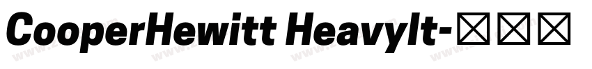 CooperHewitt HeavyIt字体转换